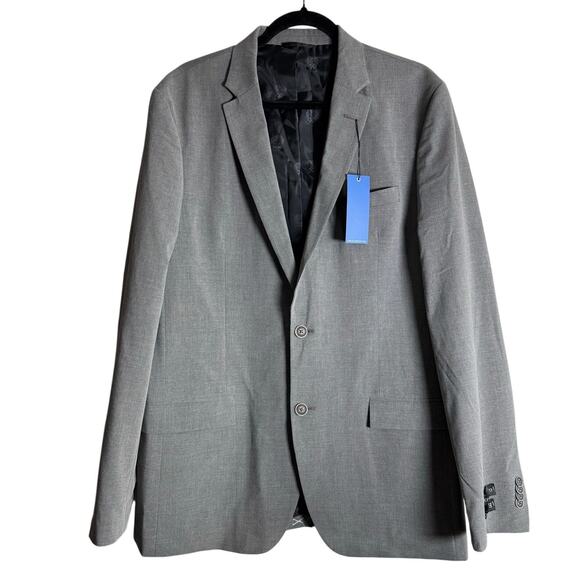 VINCE CAMUTO Stretch Blazer NWT $295 Gray Slim Fit Poly Blend Size 42L - Picture 3 of 9